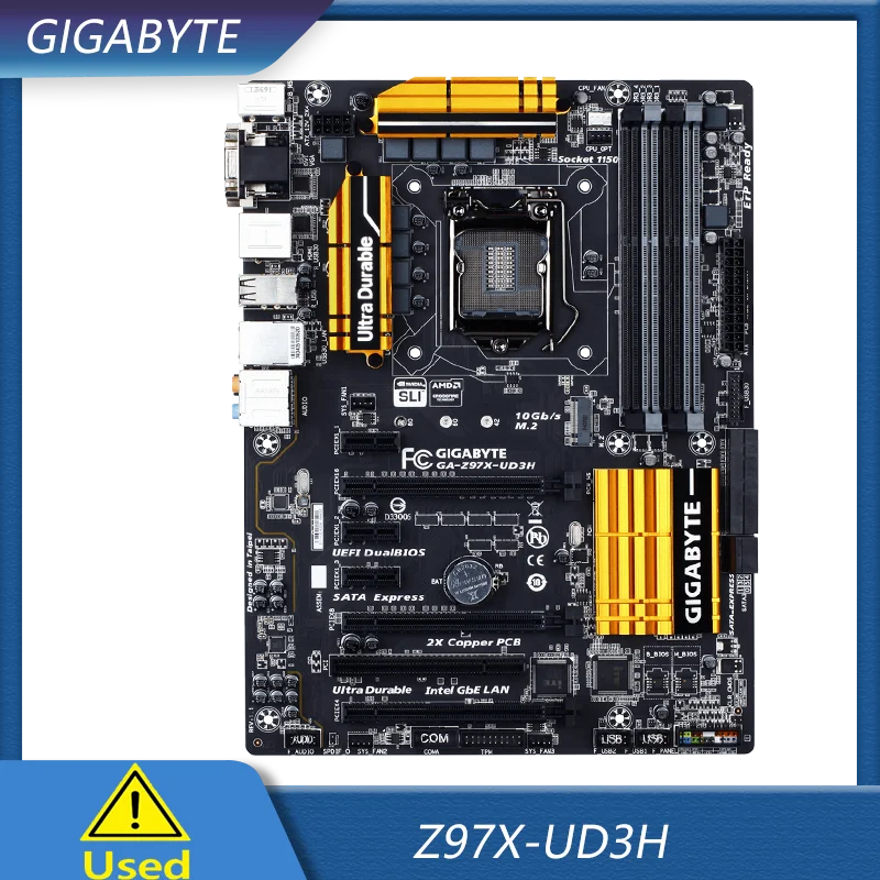 

GIGABYTE Z97X UD3H motherboard LGA1150 DDR3 32G VGA+DVI+HDMI ATX