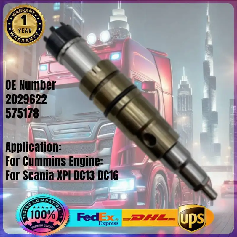 

2029622 575178 Common Rail Fuel Injector for Cummins Scania Engine DC09 DC13 DC16 XPI Series