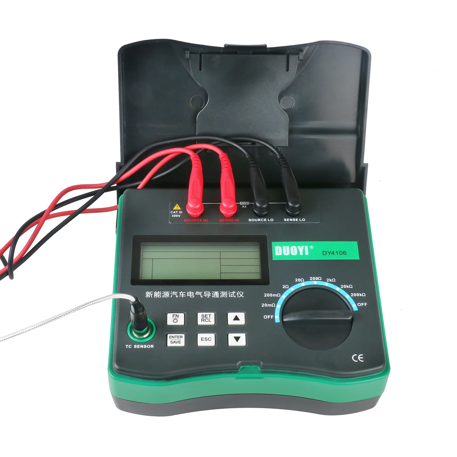 DY4106 Low Resistance Tester Multimeter Automotive Circuit Resistance Tester 10u ~ 200k Ohm