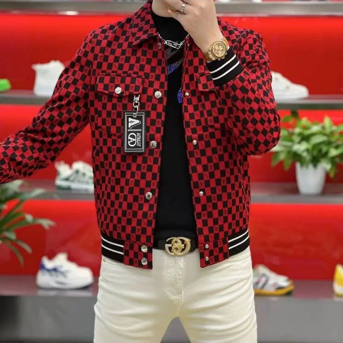 Giacca da uomo di alta gamma, autunno/inverno, di tendenza, casual, leggera e lussuosa, nuova collezione, bestseller.