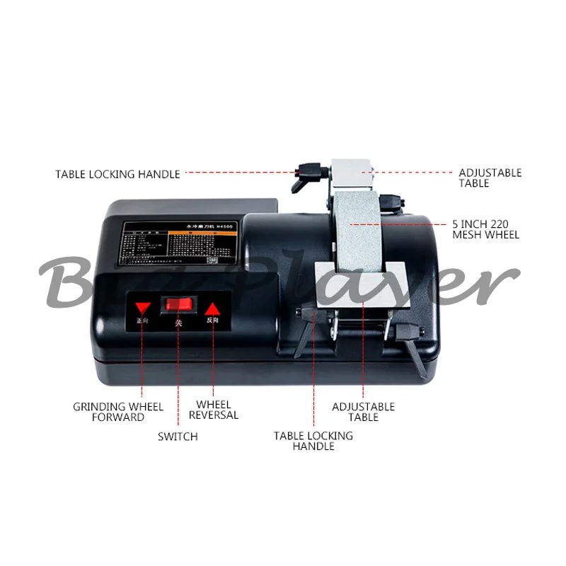 

220v 5-inch Water-cooled Low-speed Sharpener H4500 Sharpener Grinder Water Cooling for Household Hotel Restaurants