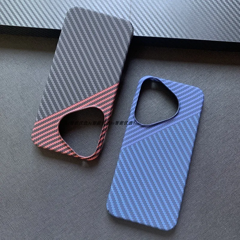 Case For Huawei Pura 70 Pro 70 Ultra Luxury Carbon Fiber Texture PC Cover For Huawei Pura 70 Ultra Pro Shockproof Bumper Funda image 5