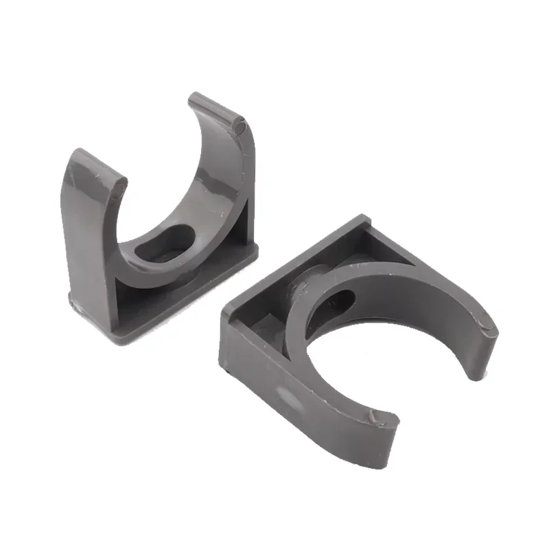 20/25/32/40/50mm Gray Pvc Pipe Clamp Upvc Pipe Rack Garden Water Pipe Joint U-Shaped Clamp Aquarium Fish Tank Accessories