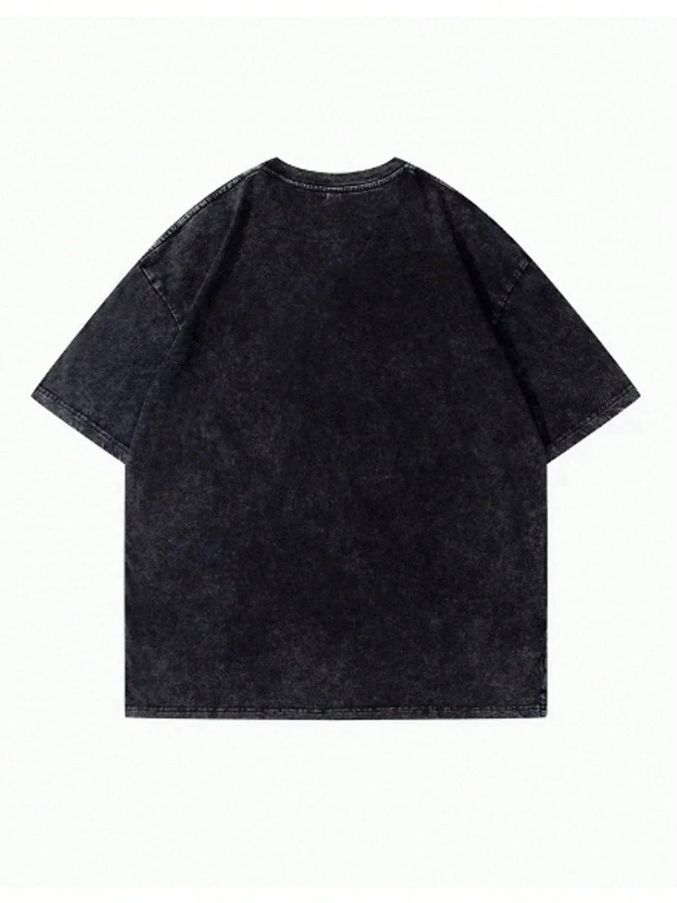 

Vintage Washed Wolf Print Loose Cotton T-Shirt For Men