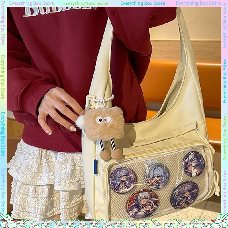 新しい女の子アニメショルダーバッグ大学大容量透明バッグ学生バッジ Itabag 二次元グッズ人形バッグ