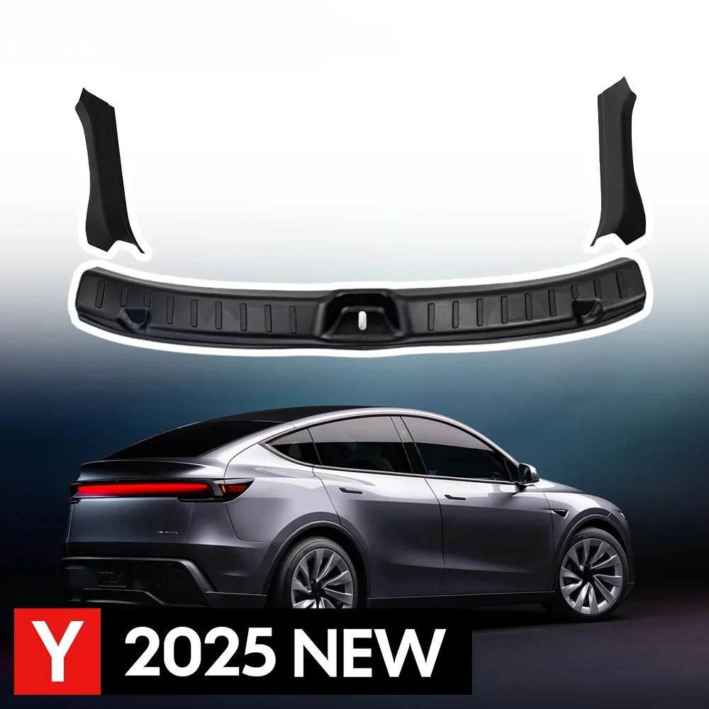 For Tesla New Model Y LAUNCH 2025 2026 Juniper 2025+ Trunk Threshold Strip TPE Anti Scratch Protection Lid Runk Sill Plate Cover