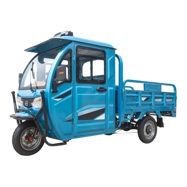 New Eco-Friendly Semi-Closed Cargo Electric Tricycle/Trike Engine Condition All New