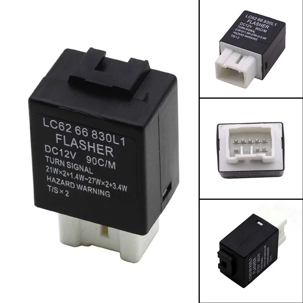 LC62-66-830 FOR Mazda Turn Signal Flasher Relay 323 Black LC62-66-830 Plastic For Haima 7 S3 For Mazda Demio 2003