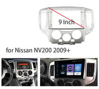 Car Stereo 9 Inch Big Screen Fascia Frame Adapter For Nissan NV200 2009+  2Din Dash Audio Fitting Panel Frame Kit