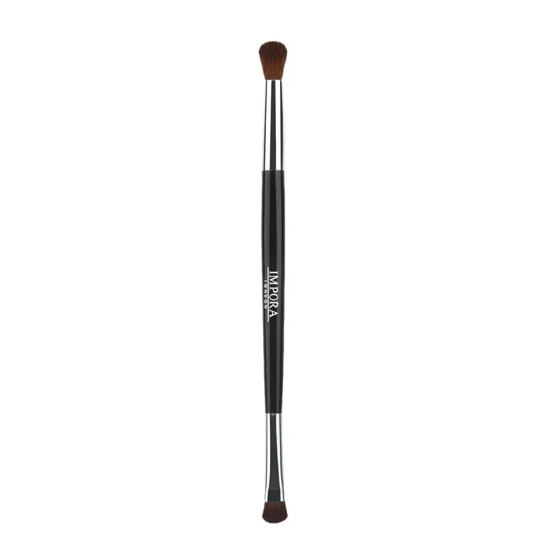 Nova única escova de maquiagem cerdas macias pó solto escova fundação escova dupla escova de cílios sombra escova de sobrancelha beleza