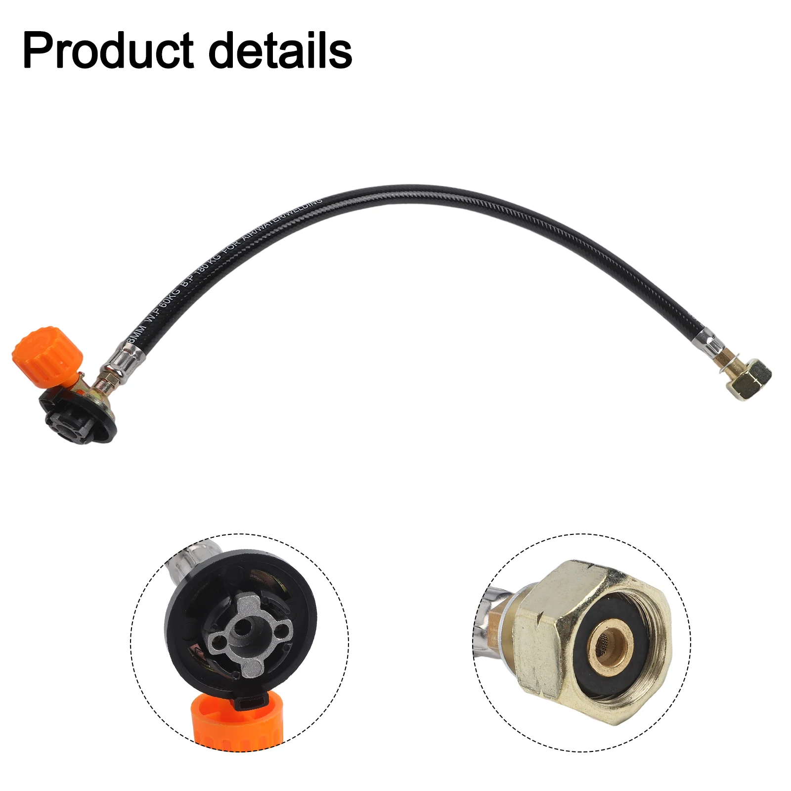 Direct-Connect Valve Gas Tank Connector Outdoor Activities Effortless Operation Sturdy Rubber Tube For Gas Tank Filling