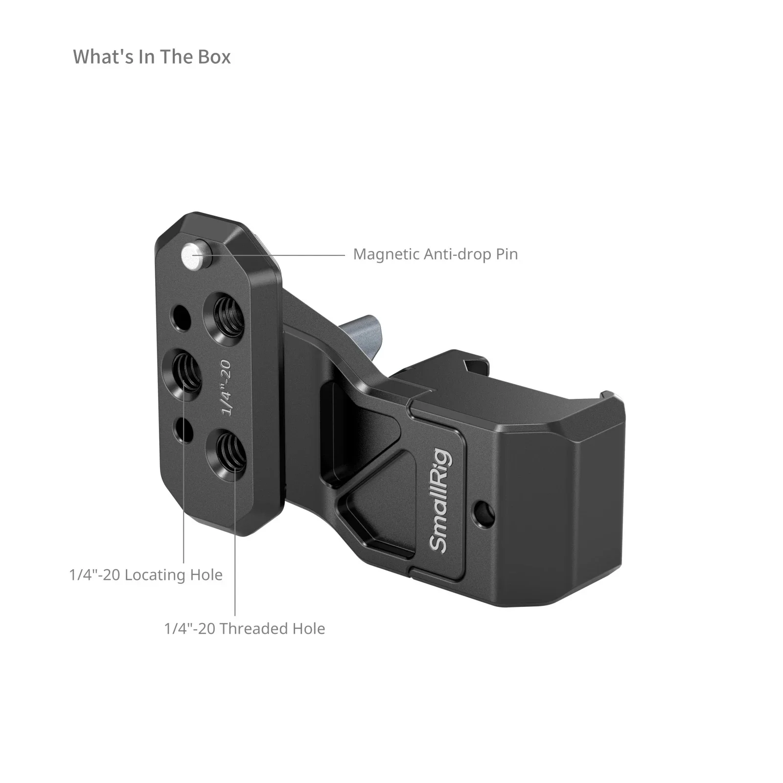 SmallRig 4458 Side Handle Extension Adapter Part with NATO Clamp Load Capacity of 10kg for Side Handle Adapter with NATO Clamp