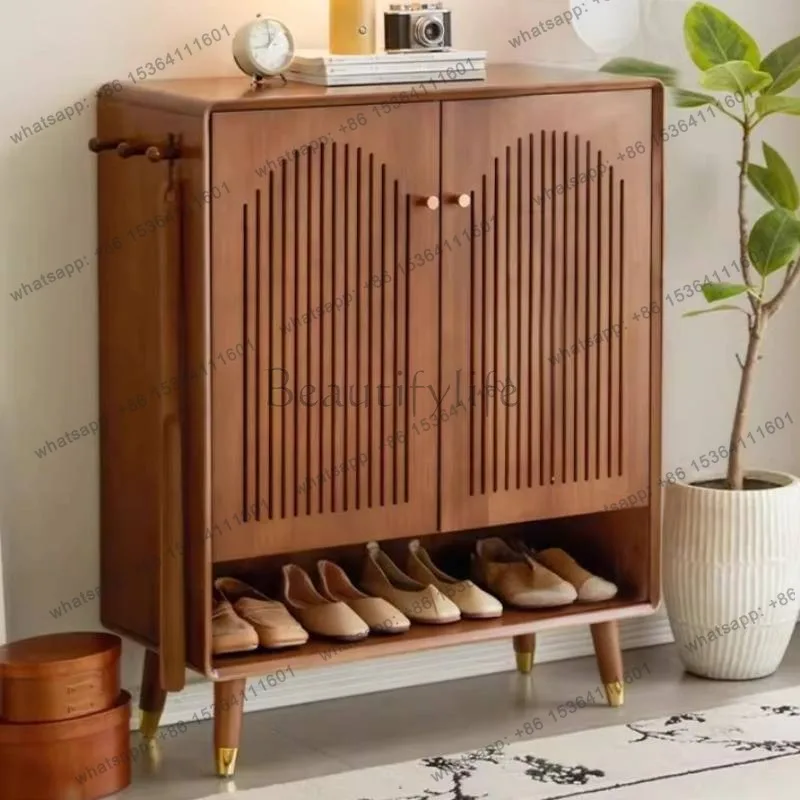 Modern Strong Shoe Cabinet Design Dust Cover Space Saving Storage Shoe Cabinet Living
