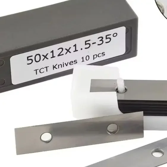 

10Pcs Square Carbide Inserts Cutter Blades 50x 12 X1.5mm Paint Scraper Blades For Wood Surfacing,planing Cutterheads Groovers