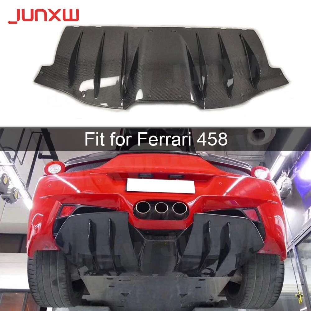 

Carbon Fiber FRP Rear Bumper Lip Diffuser Spoiler For Ferrari 458 2011-2014 Skid Plate Bumper Diffuser Body Kits