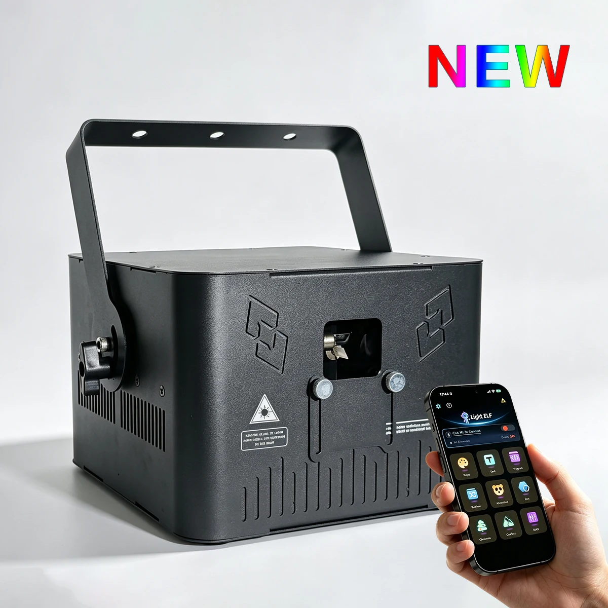 Professioneller 10W RGB Laser-Lichtprojektor mit ILDA APP DMX512 Animation für DJ Club Bar Live-Konzert Bühne