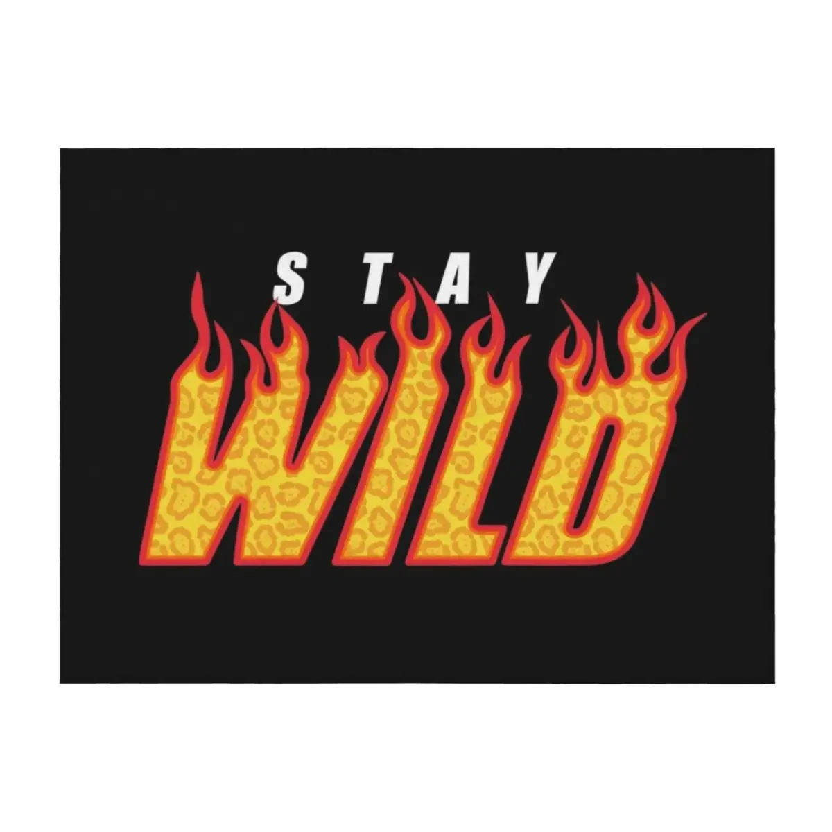 Stay Wild Fire Ben Azelart Throw Blanket manga heavy to sleep Decorative Sofa Flannel Blankets