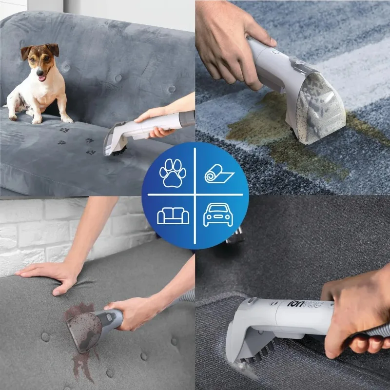 Ionvac Stain Lifter 12kPa Suction Portable Carpet and Upholstery Cleaner Vacuum, Gray
