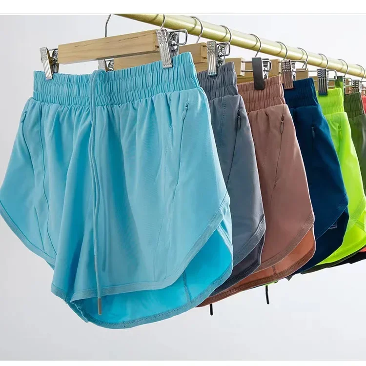 Pantaloncini da Yoga classici 2 in 1, esercizio per la sala Fitness, corsa per il tempo libero, ciclismo, sport ad asciugatura rapida, pantaloncini attillati da donna