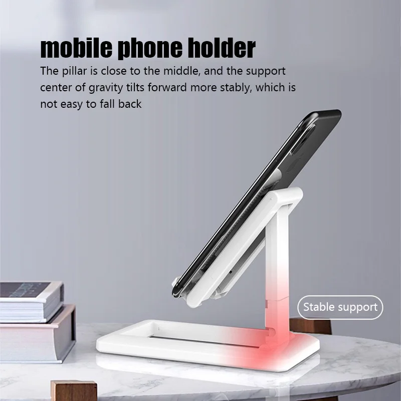 Foldable Tablet Mobile Phone Desktop Phone Stand for iPad iPhone Samsung Desk Holder Adjustable Desk Bracket Smartphone Stand - Image 4
