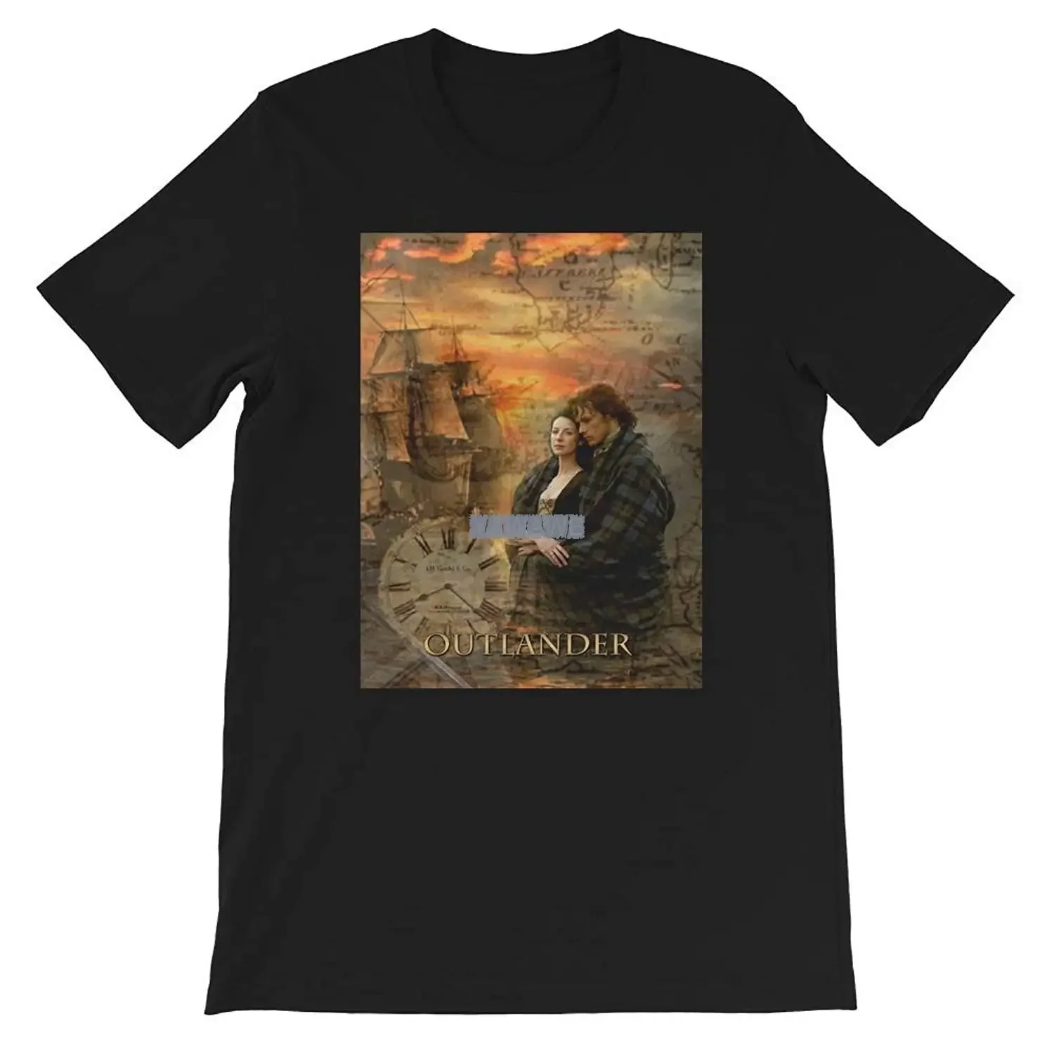 Outlander Collage Voyager Jamie and Claire Fraser Jammf Tv Series Gifts Funny Mens Men Women Girls Unisex T-Shirt