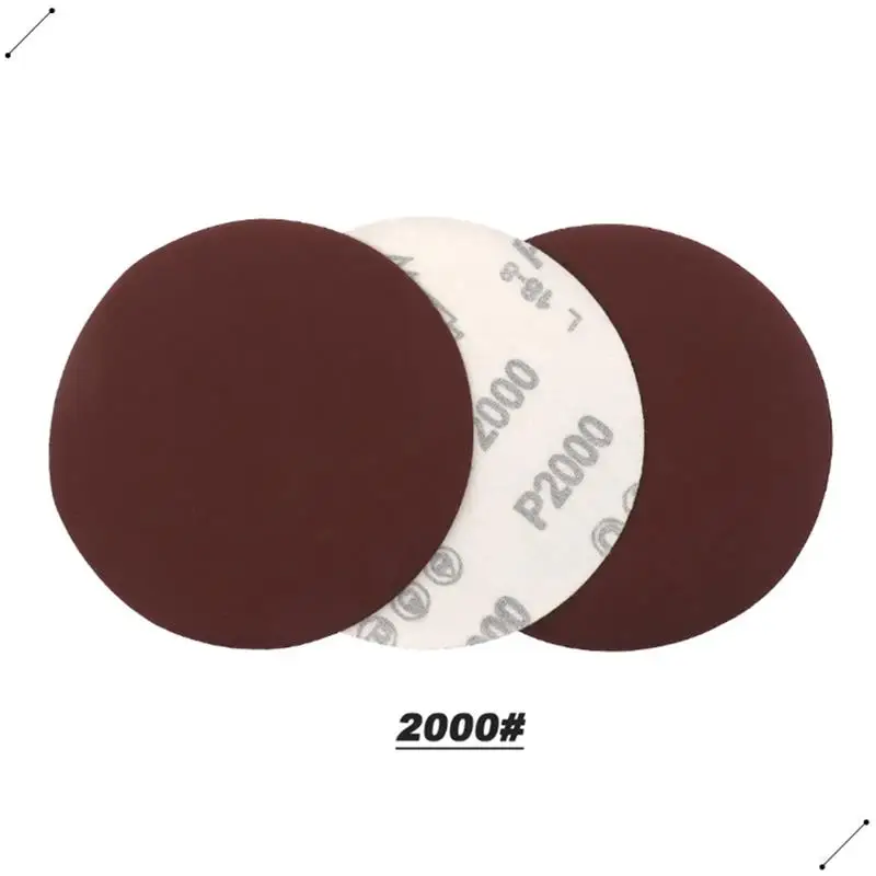 25Pcs Water Grinding Abrasive Paper 125Mm 5Inch Grit 1000 /2000 /3000 /4000/ 5000 Sandpaper Pad Hook Loop Sanding Discs