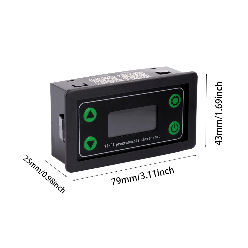 Tuya WIFI Remote High Temperature Digital Thermostat K-type Thermocouple High Temperature Controller -99~999 Degrees ZFX-TW01