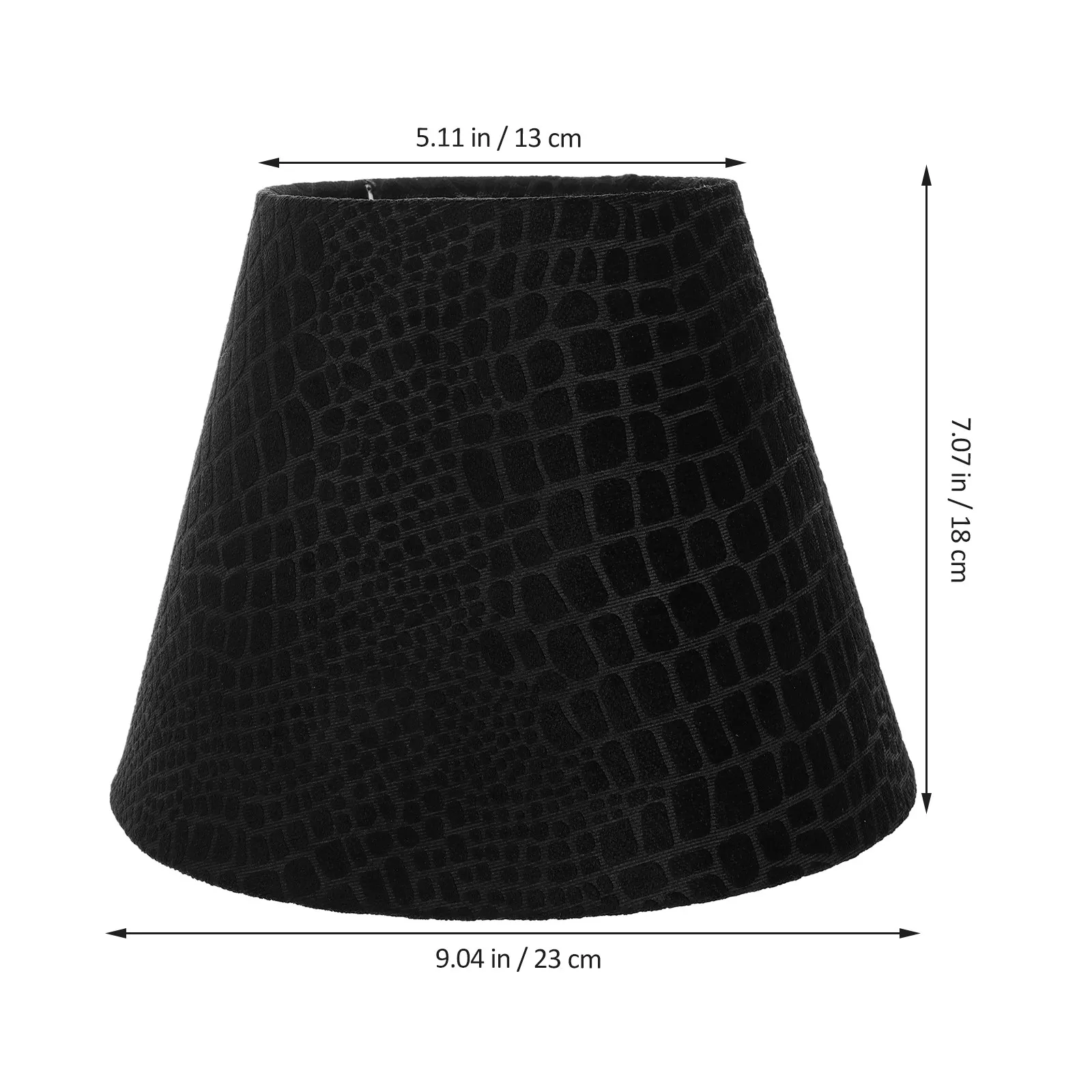 Fabric Lamp Shade Black Plaid Small Barrel Replacement Lampshade Clip-on for Table Desk Lamp E27 E14 Soft Diffused Light Modern
