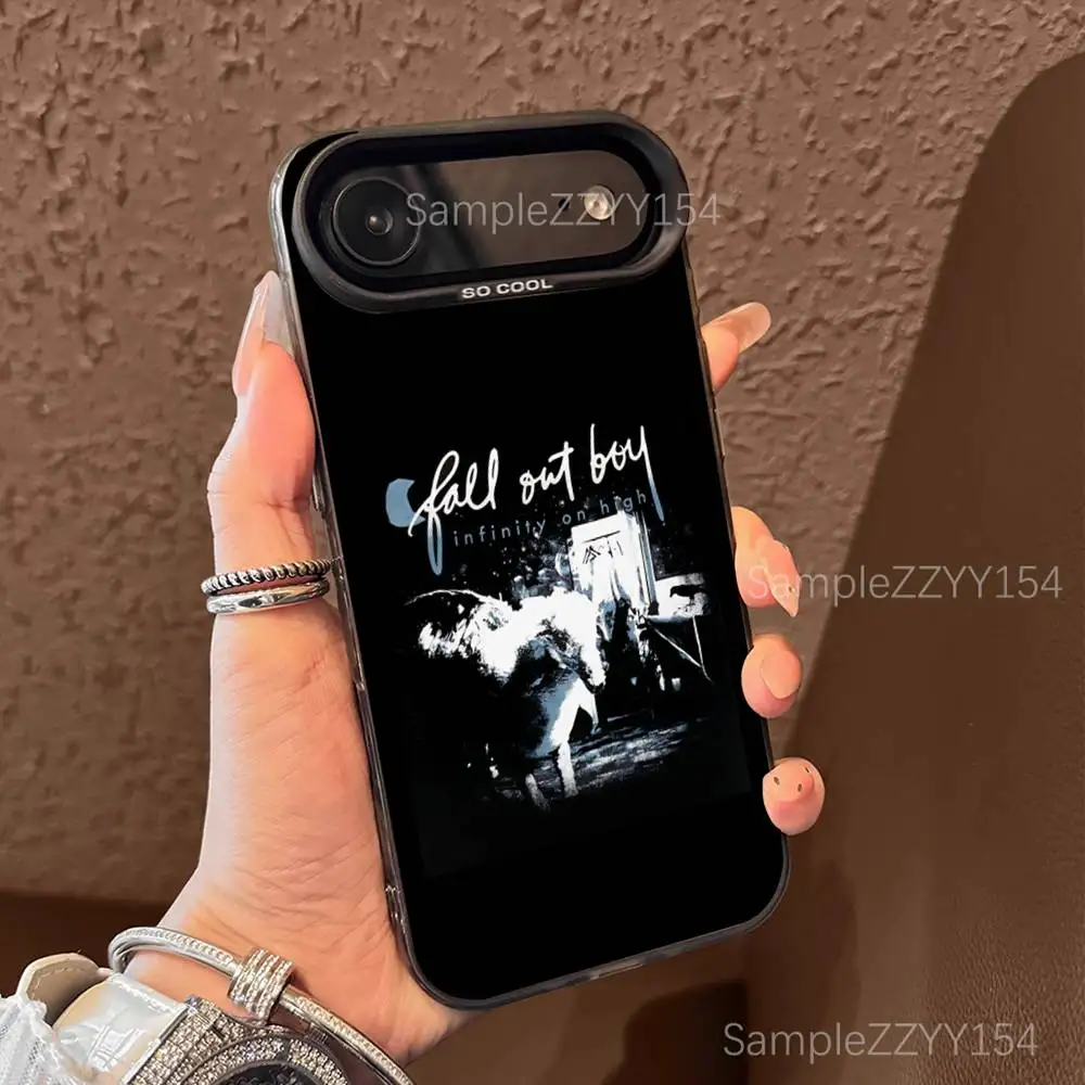 حافظة هاتف Fall Out Boy American Beauty لهاتف iPhone 17,16,15,14,13,12,X,8,Pro,Max,Plus,E,SE4,Air,Mini Black IMD Matte