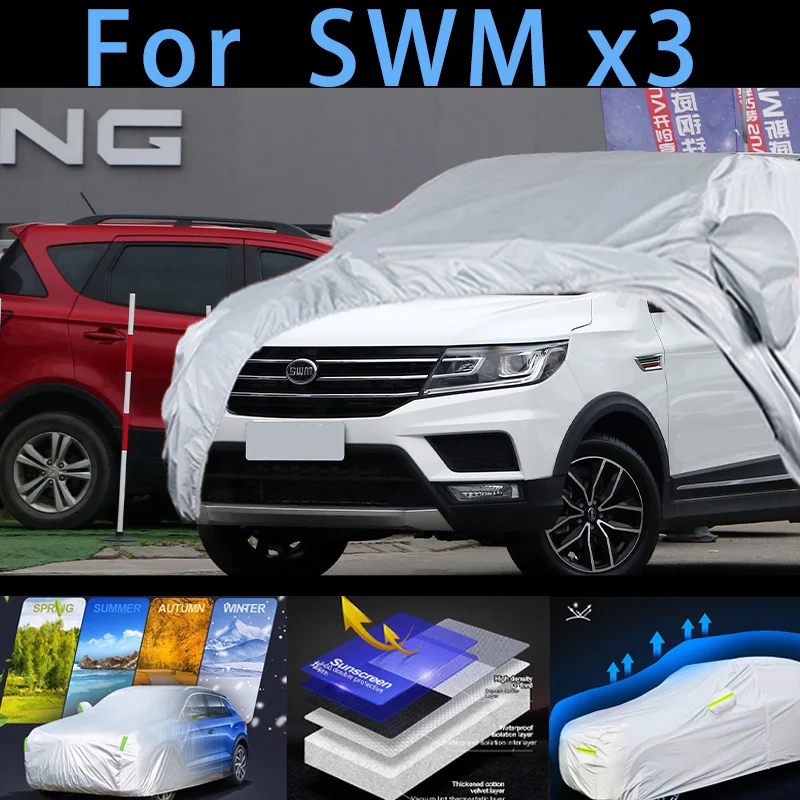 

For SWM x3 Outdoor Protection Full Car Covers Snow Cover Sunshade Waterproof Dustproof Exterior Car cover protection