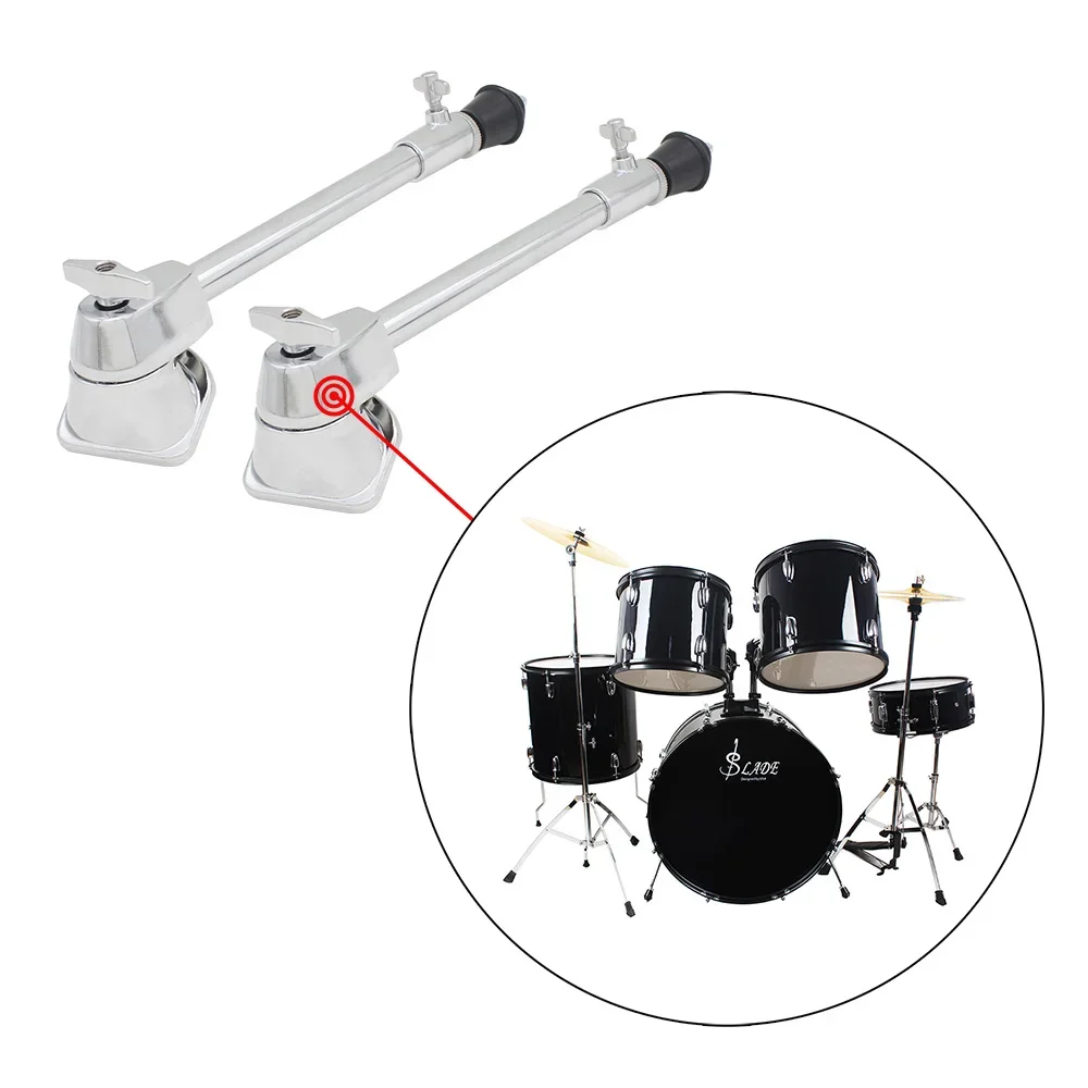 2 Pcs Drum Legs Thigh Drums Drum Stand Bass Drum Foot Spurs Legs Drum Set Bottom Support Leg Percussion Instruments Parts