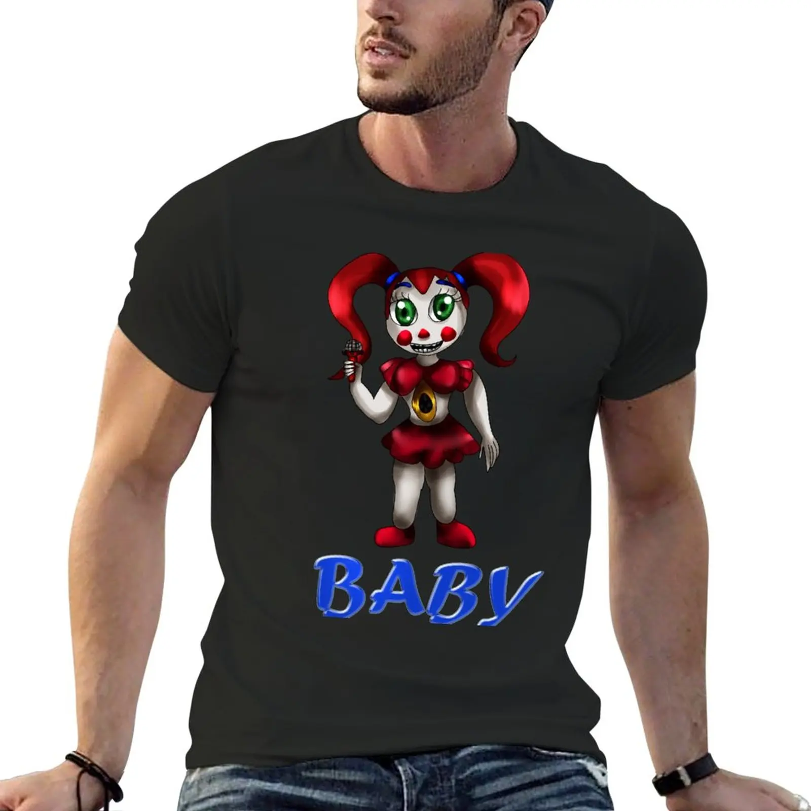 Sister Location: Circus Baby T-Shirt Tee shirt summer tops plus size tops men t shirts