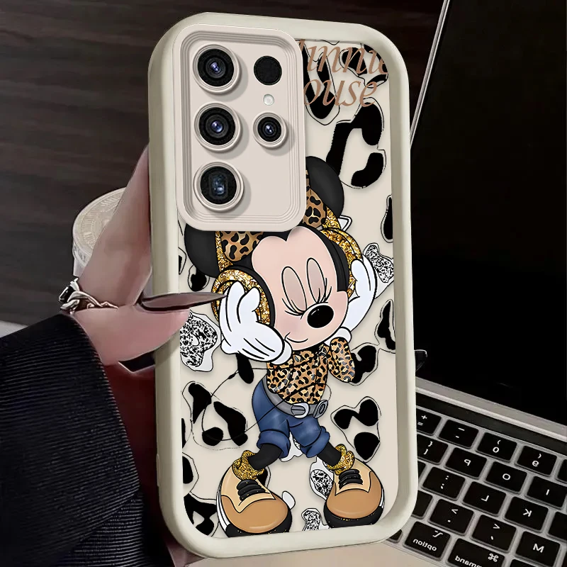Cartoon Disney Minnie Handyhülle für Samsung Galaxy S24 S25 S23 Ultra S22 S21 Plus FE A36 A56 A26 A16 A06 A15 A25 A35 A55 5G