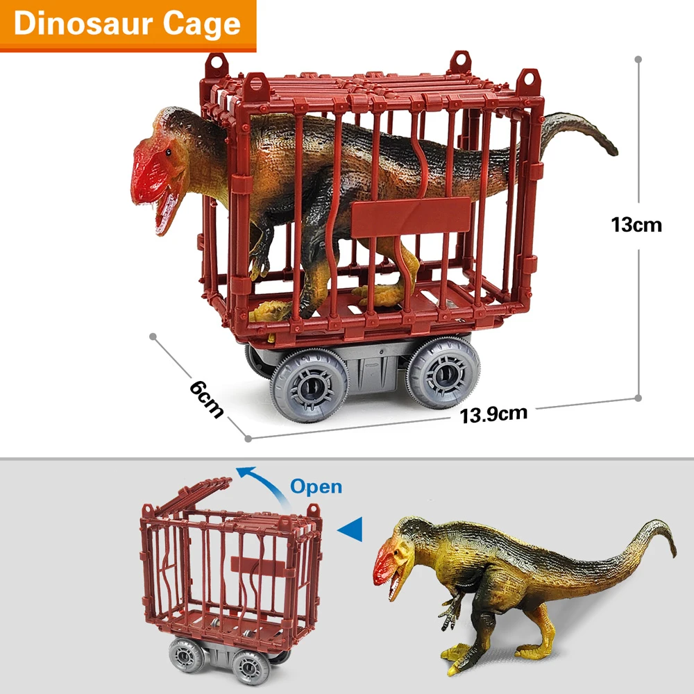 Figure di dinosauri da 3-7 pollici 4-11 pezzi di giocattoli di dinosauro in plastica per ragazzi e ragazze-includono T-Rex e altri giocattoli di dinosauro per bambini 3-5 +