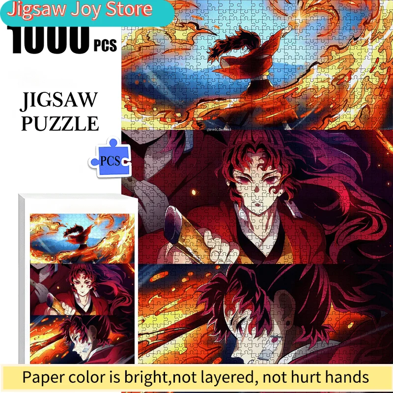 

of Popular Art Anime-Themed Puzzles - "Cool Anime Characters" Brain Games - Paper Jigsaw Puzzles - Challenging Large Puzzles f