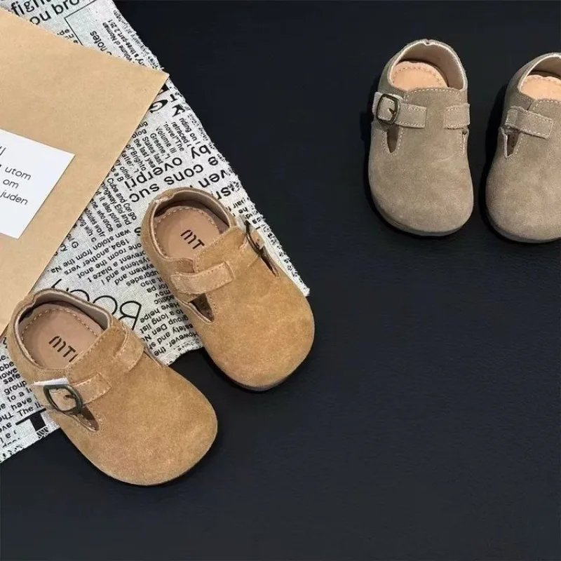 Fashion New Baby Flats Shoes Moccasins Soft Sole Non-slip First Walkers Indoor Outdoor Rubber Toddler Shoes for Girls Boys