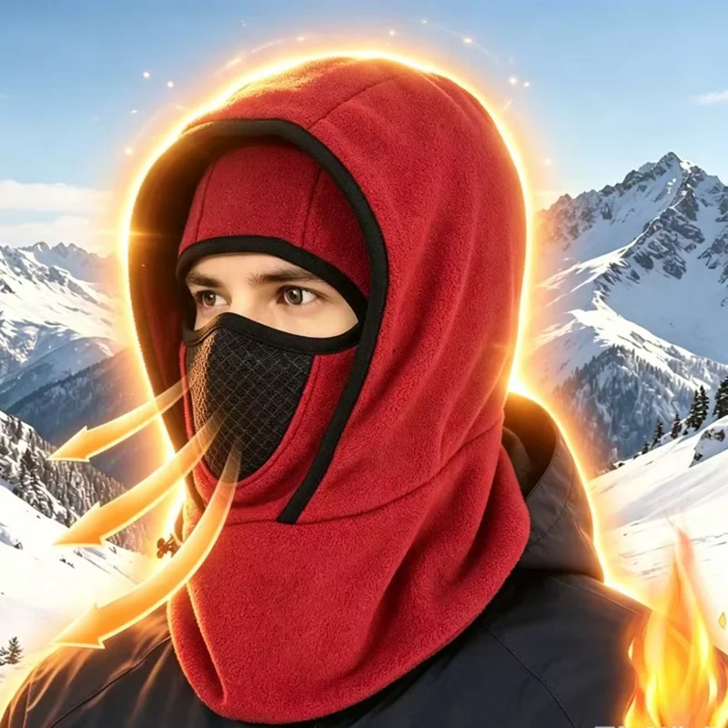 Neck Gaiter Fleece - Chapéu de inverno multifuncional, quente e