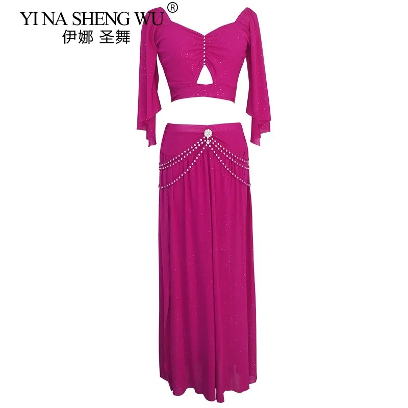 

Сексуальный комплект для тренировок по восточному танцам для взрослых и женщин, удобный комплект из дышащей сетки для выступлений