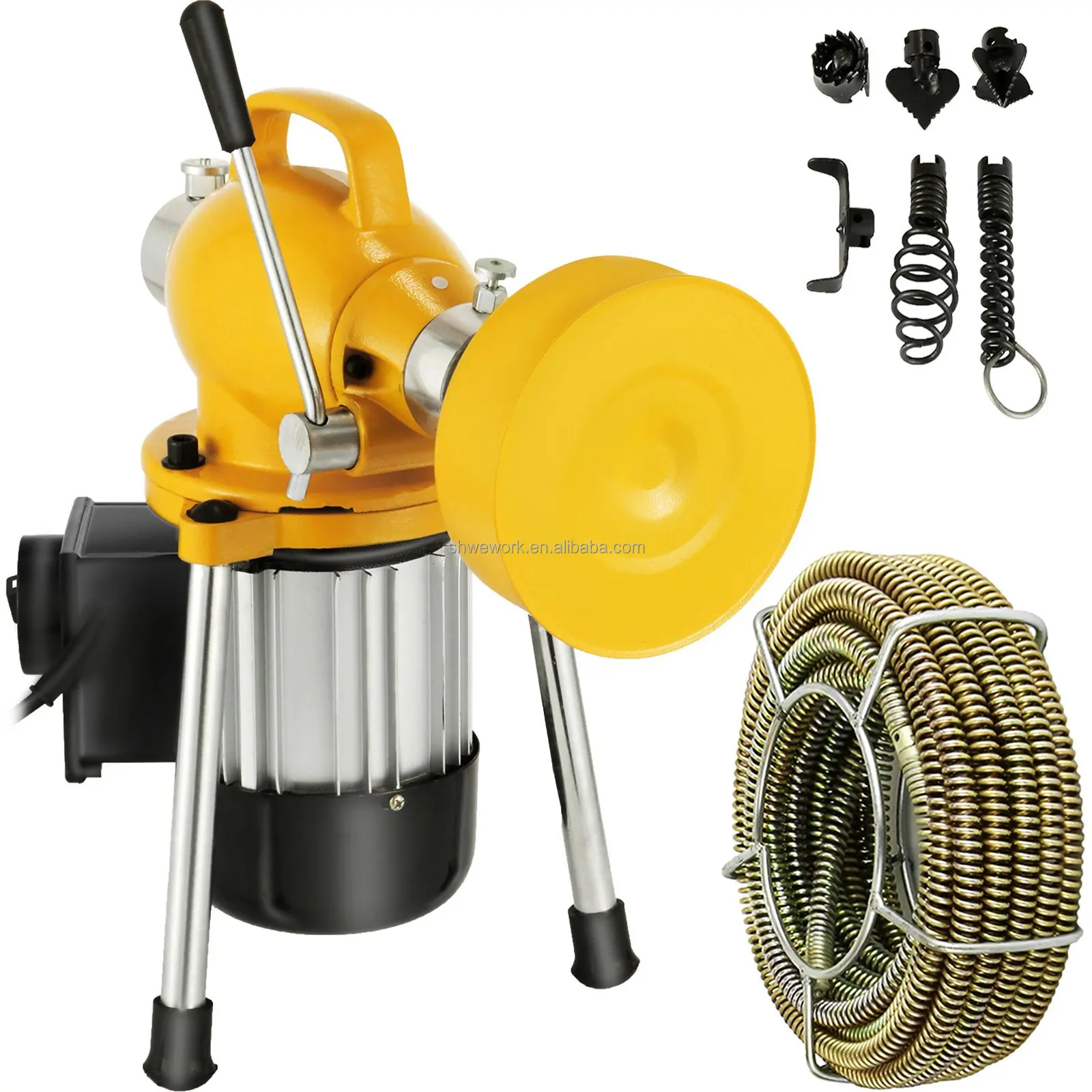

WeWork New Electric Drain Auger Machine 2-Cable Pipe Cleaner For Efficient Drain Cleaning