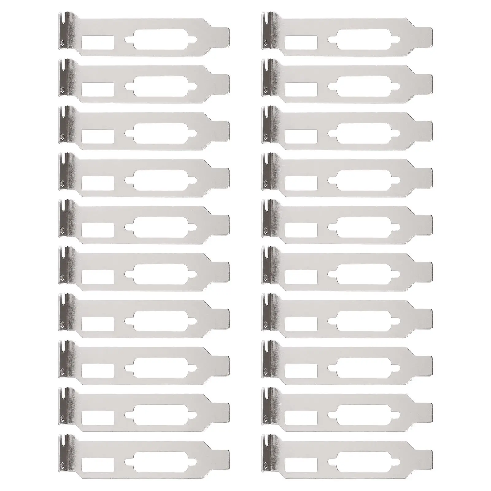 

20 PCS Vented PCI Slot Cover Graphics Card Blank Bracket Computer Case Chassis Expansion Blind Plate Heat Dissipation Steel