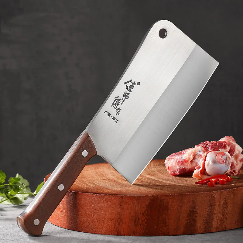 Professional Kitchen Chef Knife Set Stainless Steel Meat Vegetables Slicing Knives Wide Blade Butcher Cleaver Chope Bone Knife