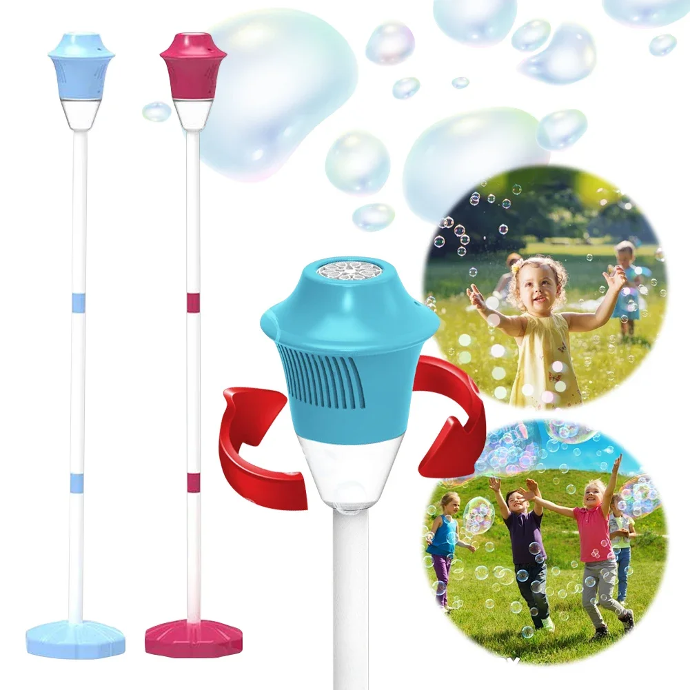 

Automatic Bubble Blower with Lights and Music Outdoor Bubble Maker Portable Bubble Maker Toy for Kids Toddlers