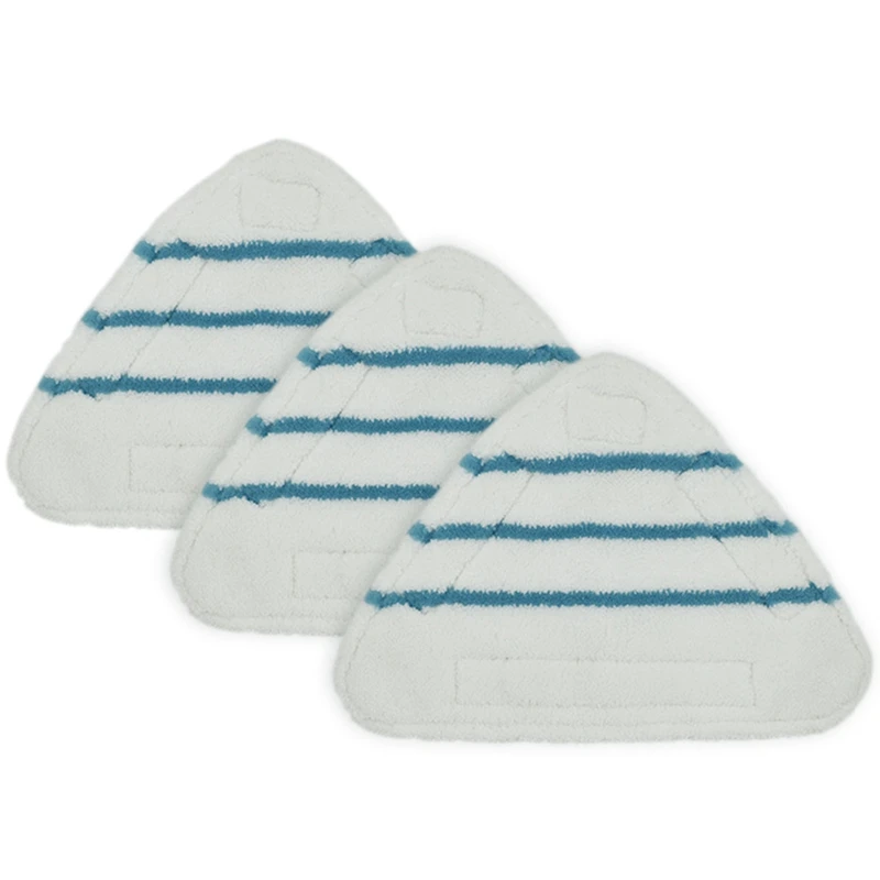 3Pcs Steam Mop Replacement Pads Triangle Washable Cloth Cleaning Floor Microfiber Mop Head Pad Steam Mop Fittings