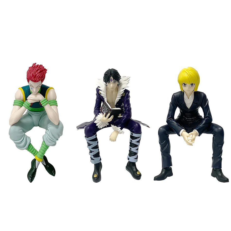 11.5-14 cm Hunter×Hunter Anime Figuur Kurapika Action Figure Chrollo Illumi Hisoka Beeldje Collectie Noodle Stopper Model Speelgoed
