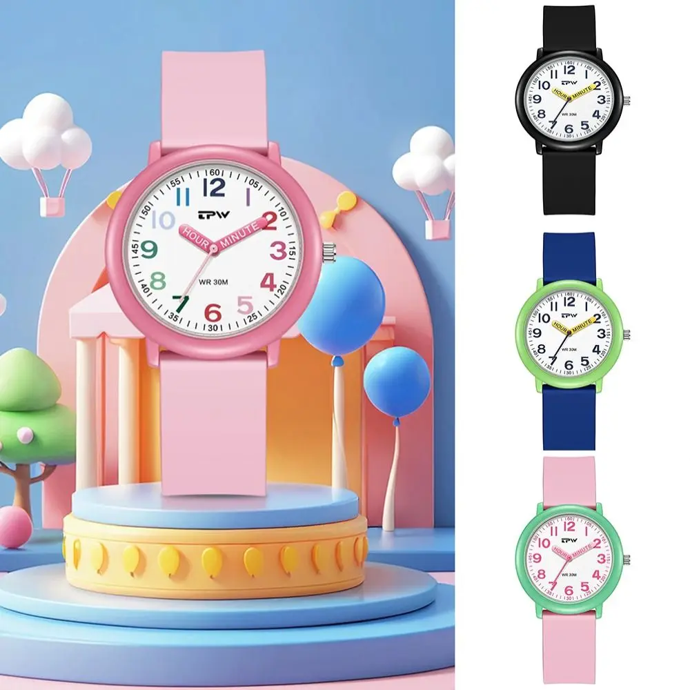 Cute Silicone Dopamine Watch Colorful Dial Candy Color Girl Watch Hands Watch Daily view 4