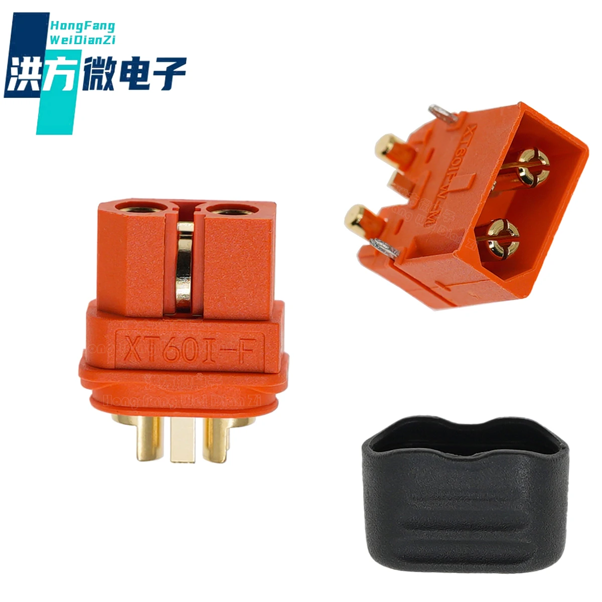 5 sets of original,XT60l,Aeromodellingaviation plug, With signal pin,PCB,30A,Orange, male and femaleconnectors;XT60IPW-M:XT60I-F