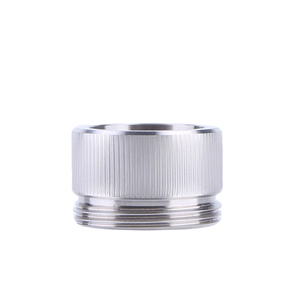 محول صمام الحرارة من الفولاذ المقاوم للصدأ مع خطوط عمودية محول صمام التدفئة M30 X 15 محول ترموستات للحمام المطبخ #5