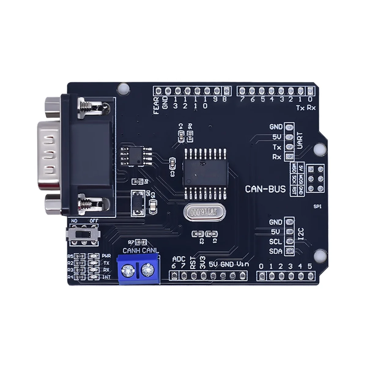 

A71P MCP2515 Can Bus Shield Development Board SPI 9 Pins Standard Sub-D CAN BUS Shield Controller for