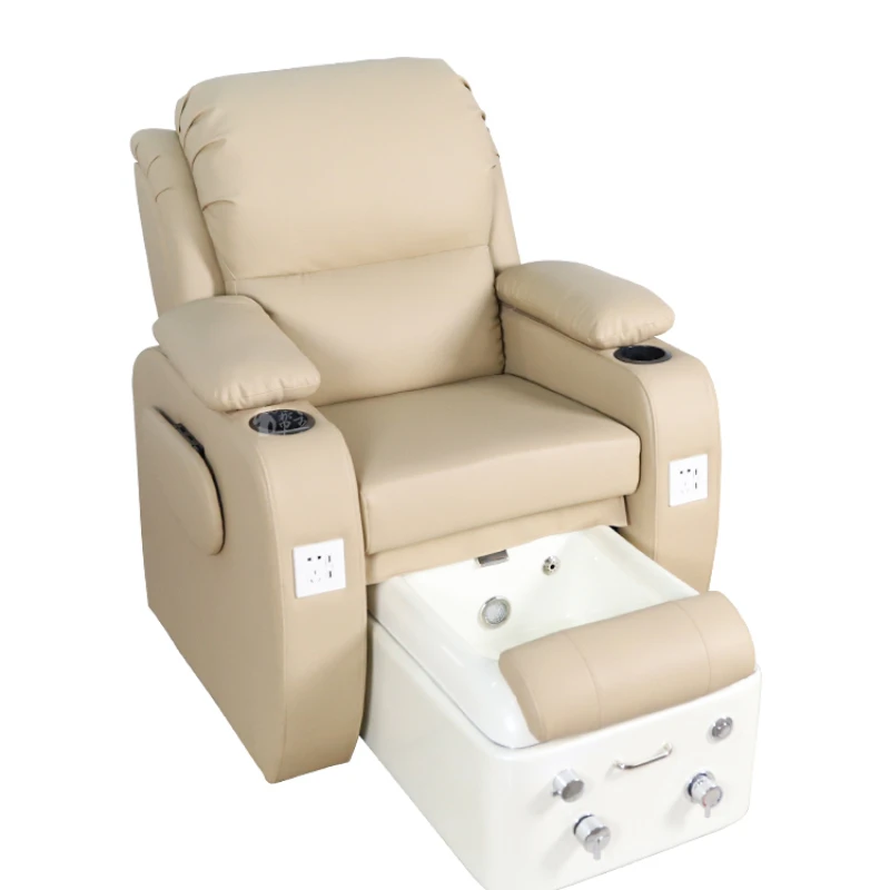 Multifunctional manicure meijie embroider sofa foot-beautifying recliner