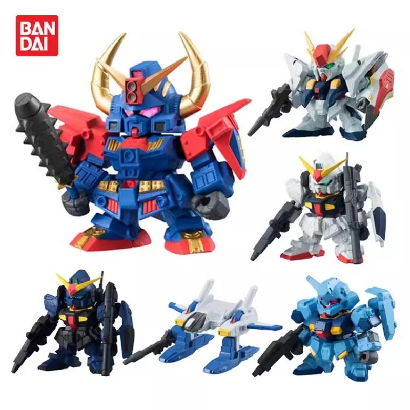 

Bandai Genuine 6Pcs Gashapon Senshi Forte 3 RX-105 Ξ Gundam Action Figure Assembly Model Kit Toys Collectible Gifts For Children